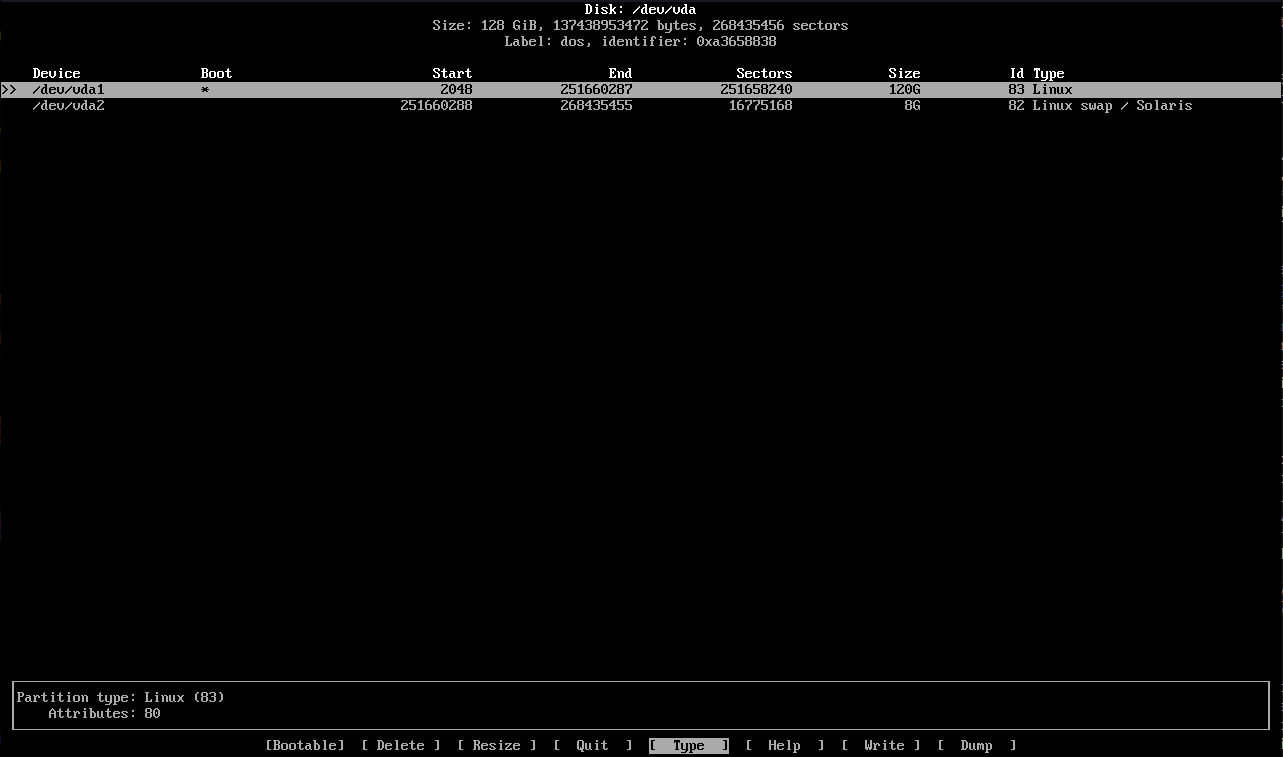 cfdisk